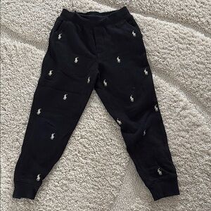 Polo by Ralph Lauren Black Sweatpants & Joggers with Tapered Leg Design